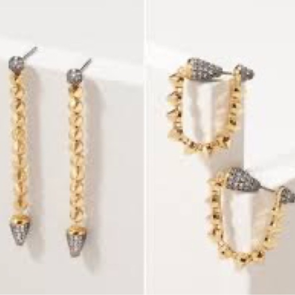 Stella & Dot Renegade Convertible Linear Earrings